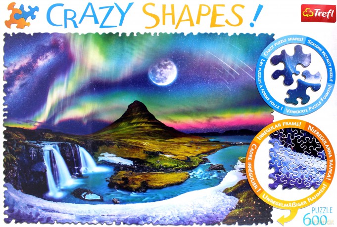 TREFL 600 el. Crazy Shapes - Zorza nad Islandią [PUZZLE]