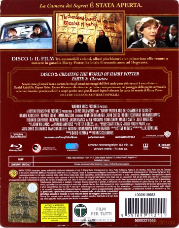 Harry Potter and the Chamber of Secrets (Harry Potter i Komnata Tajemnic) (steelbook) [2xBlu-Ray]
