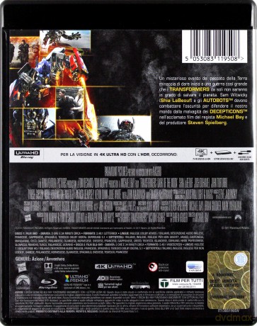 Transformers 3 [Blu-Ray 4K]+[Blu-Ray]