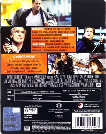 Speed (niebezpieczna prędkość) (steelbook) [Blu-Ray]