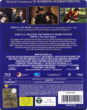 Harry Potter and the Sorcerer's Stone (Harry Potter i Kamień Filozoficzny) (steelbook) [2xBlu-Ray]