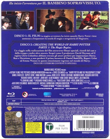 Harry Potter and the Sorcerer's Stone (Harry Potter i Kamień Filozoficzny) (steelbook) [2xBlu-Ray]