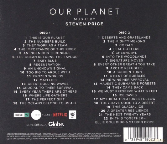 Our Planet soundtrack (Steven Price) [2CD]