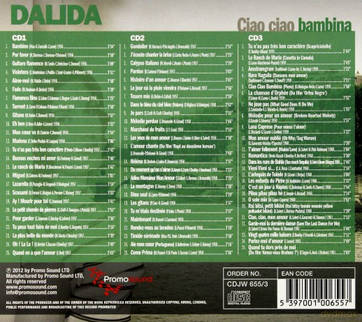 Dalida: The Best Of - Ciao Ciao Bambina [3CD]