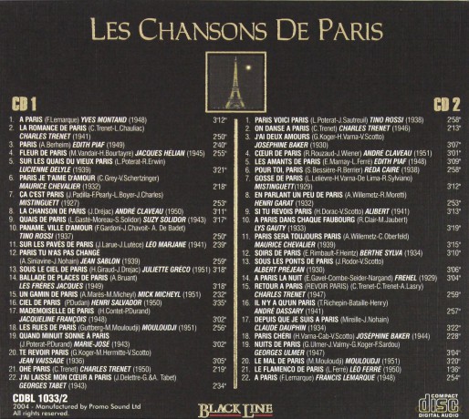 Edith Piaf: Les Chansons De Paris [CD]