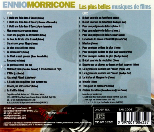 Ennio Morricone: Film Music [CD]