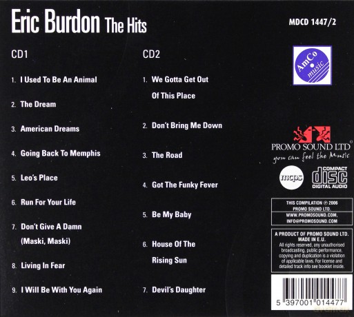 Eric Burdon: The Hits [CD]