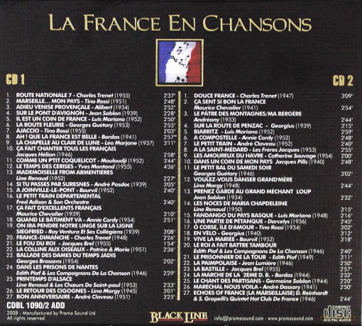 Jacques Brel: La France En Chansons [CD]