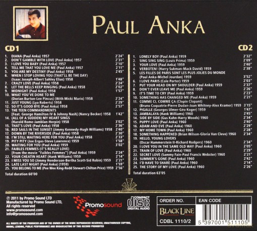 Paul Anka: 50 Greatest Hits [2CD]