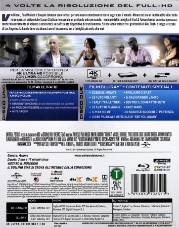 Szybcy i wściekli 7 [Blu-Ray 4K]+[Blu-Ray]