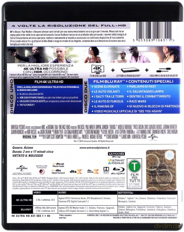Szybcy i wściekli 7 [Blu-Ray 4K]+[Blu-Ray]