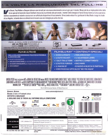 Szybcy i wściekli 7 [Blu-Ray 4K]+[Blu-Ray]