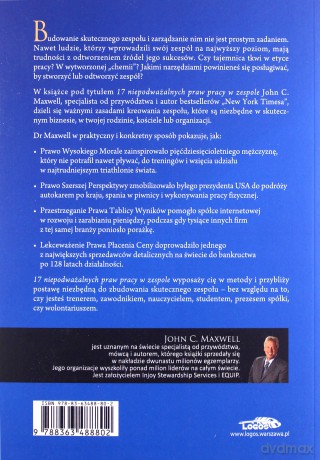 17 niepodważalnych praw pracy w zespole - John C. Maxwell [KSIĄŻKA]