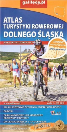 Atlas turystycznych rowerowej wodoodporny - Dolny Śląsk [KSIĄŻKA]