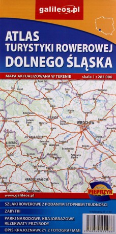 Atlas turystycznych rowerowej wodoodporny - Dolny Śląsk [KSIĄŻKA]