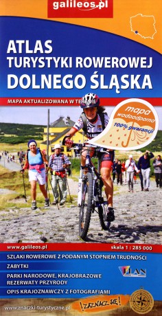 Atlas turystycznych rowerowej wodoodporny - Dolny Śląsk [KSIĄŻKA]