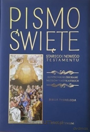 Biblia Tysiąclecia - Nowy Testament i Stary Testament ilustrowana, granat [KSIĄŻKA]