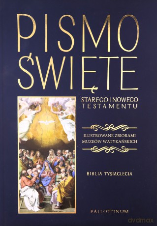 Biblia Tysiąclecia - Nowy Testament i Stary Testament ilustrowana, granat [KSIĄŻKA]