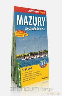 Comfort!map Mazury część południowa, 1:60 000 mapa [KSIĄŻKA]