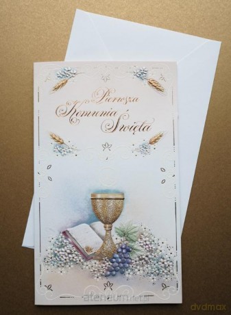 Karnet Komunia + koperta