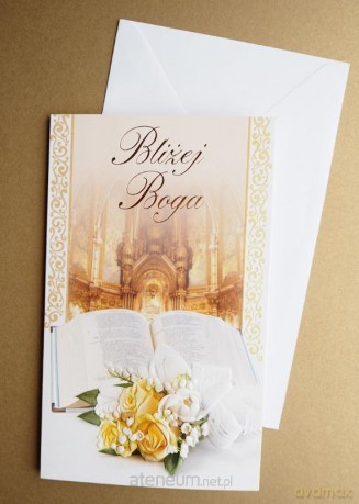 Karnet sakrament Bliżej Boga + koperta