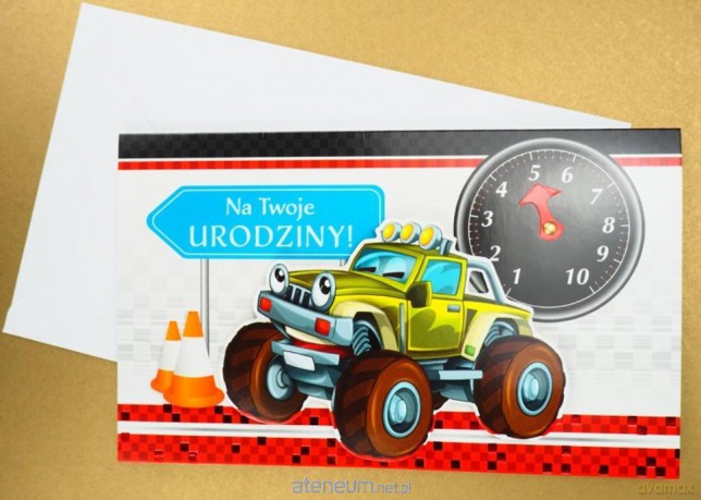 Karnet Urodziny + koperta