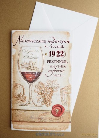 Karnet Urodziny + koperta