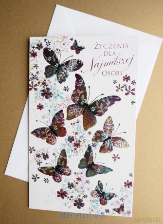 Karnet Życzenia + koperta