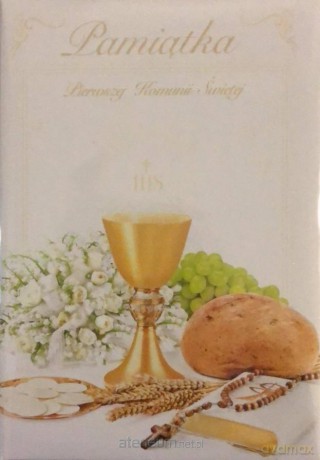 Książeczka brokat A5 Komunia wzór nr 015 [KSIĄŻKA]