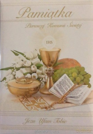 Książeczka brokat A5 Komunia wzór nr 016 [KSIĄŻKA]