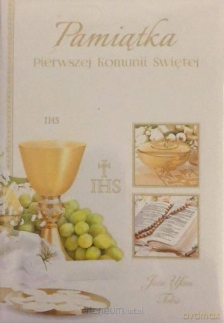 Książeczka brokat A5 Komunia wzór nr 017 [KSIĄŻKA]