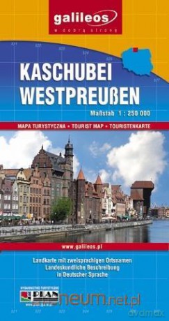 Mapa - Kaszuby, Prusy Zachodnie wersja niemiecka [KSIĄŻKA]