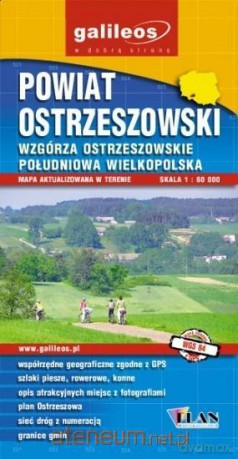 Mapa - Powiat Ostrzeszowski 1:60 000 [KSIĄŻKA]