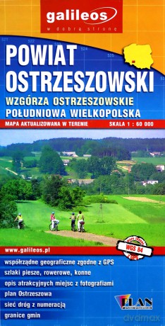 Mapa - Powiat Ostrzeszowski 1:60 000 [KSIĄŻKA]