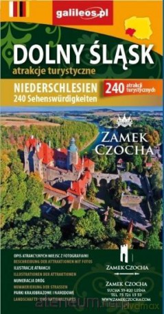 Mapa atrakcji turystycznych - Dolny Śląsk w.niemiecka [KSIĄŻKA]