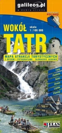 Mapa atrakcji turystycznych - Wokół Tatr 1:100 000 [KSIĄŻKA]