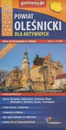 Mapa dla aktywnych - Powiat Oleśnicki 1:55 000 [KSIĄŻKA]