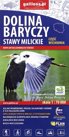 Mapa turystyczna - Dolina Baryczy, Stawy Milickie (komplet) [KSIĄŻKA]