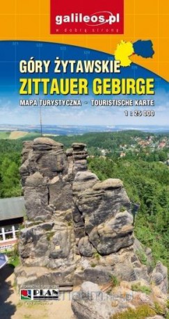 Mapa turystyczna - Góry Żytawskie wersja polsko-niemiecka [KSIĄŻKA]