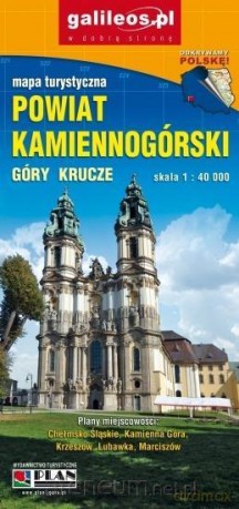 Mapa turystyczna - Powiat Kamiennogorski 1:40 000 [KSIĄŻKA]