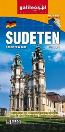 Mapa turystyczna - Sudety wersja niemiecka 1:190 000 [KSIĄŻKA]
