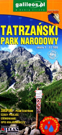Mapa turystyczna - Tatrzański Park Narodowy 1:27 500 [KSIĄŻKA]