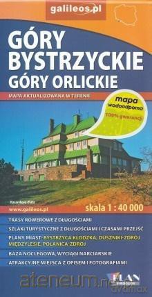 Mapa wodoodporna - Góry Bystrzyckie, Góry Orlickie [KSIĄŻKA]