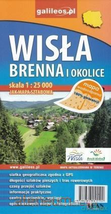 Mapa wodoodporna - Wisła i Brenna i okolice [KSIĄŻKA]