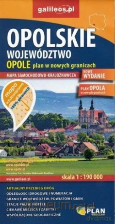 Mapa wodoodporna - Woj.Opolskie/Opole 1:190 000 [KSIĄŻKA]