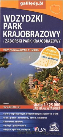 Mapa wodoodporna - Zaborski i Wdzydzki Park Krajobrazowy [KSIĄŻKA]