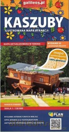 Mapa wodoodporna atrakcji turystycznych - Kaszuby 1:130 000 [KSIĄŻKA]