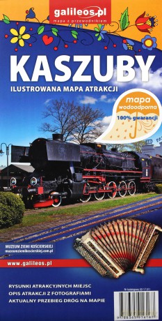 Mapa wodoodporna atrakcji turystycznych - Kaszuby 1:130 000 [KSIĄŻKA]