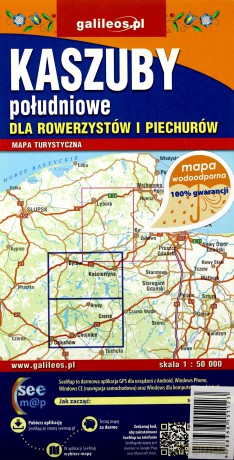 Mapa wodoodporna dla row. i piechurów-Kaszuby poł. [KSIĄŻKA]