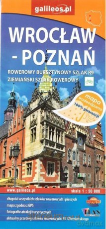 Mapa wodoodporna rowerowa - Wrocław/Poznań [KSIĄŻKA]